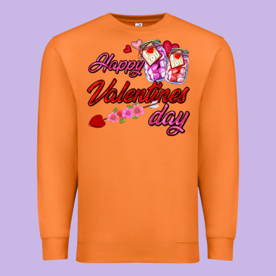 Happy Valentines Day Premium Sweatshirt Designed By Adodesignshop