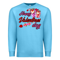 Ocean Blue happy valentines day Premium Sweatshirt - AdoDesignShop