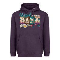 Plum daisy blessed mama Heavyweight Hoodie - AdoDesignShop