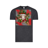 Vintage Black Christmas merino Vintage Tee - BarkalooDesign