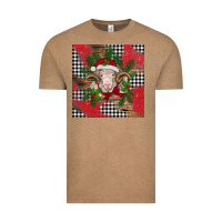 Vintage Coffee Christmas merino Vintage Tee - BarkalooDesign