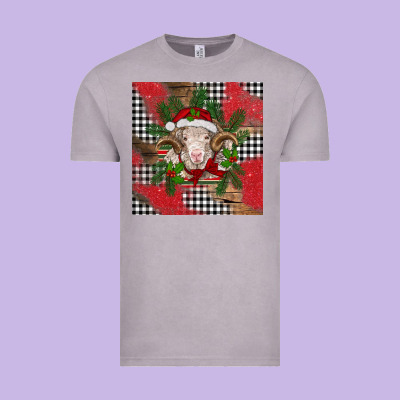 Christmas Merino Vintage Tee Designed By Barkaloodesign