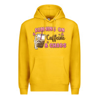 Lemon running on caffeine & chaos Premium Hoodie - MaliasSmallBusiness