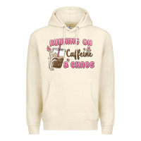 Sandshell running on caffeine & chaos Premium Hoodie - MaliasSmallBusiness