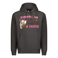 Smoke running on caffeine & chaos Premium Hoodie - MaliasSmallBusiness