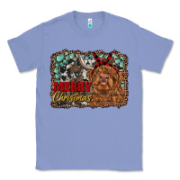 Colony Blue merry christmas highland cow Classic Tee - RanaPortraitStore