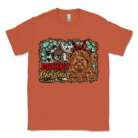 Copper merry christmas highland cow Classic Tee - RanaPortraitStore