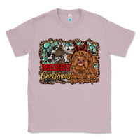 Lilac merry christmas highland cow Classic Tee - RanaPortraitStore