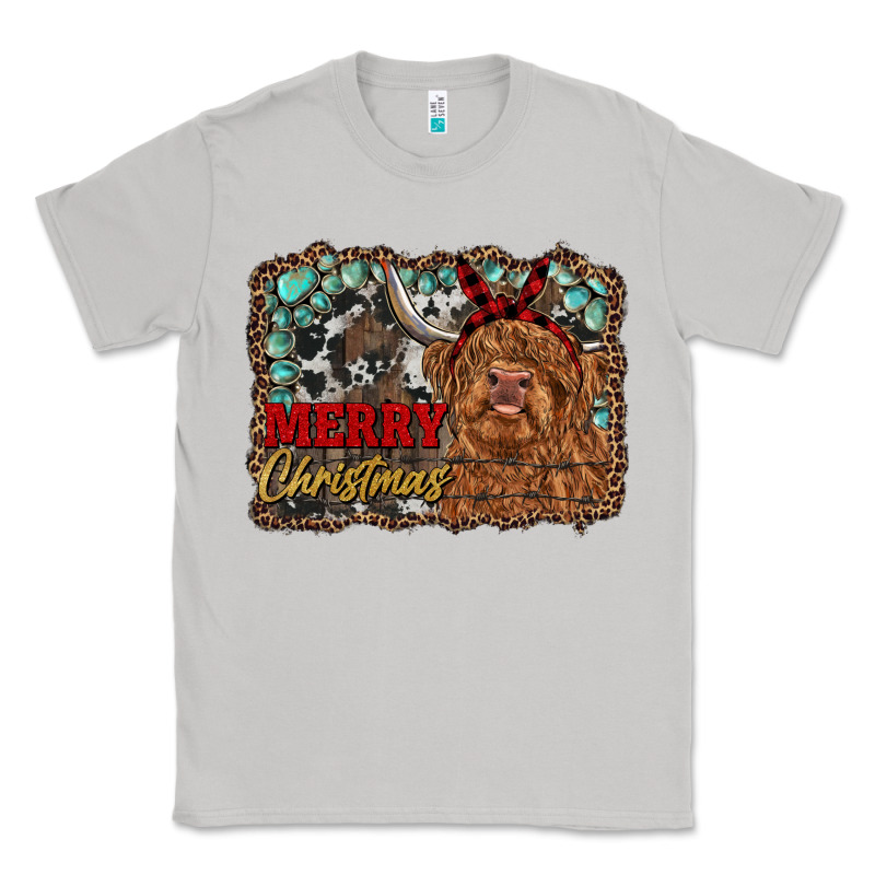 Merry Christmas Highland Cow Classic Tee by RanaPortraitStore | Teevron