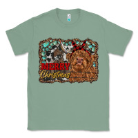 Sage merry christmas highland cow Classic Tee - RanaPortraitStore