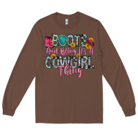 Chestnut boots and bling it s a cowgirl thing Long Sleeve Tee - Zillion Design Studio