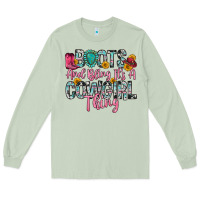 Matcha boots and bling it s a cowgirl thing Long Sleeve Tee - Zillion Design Studio