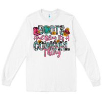White boots and bling it s a cowgirl thing Long Sleeve Tee - Zillion Design Studio