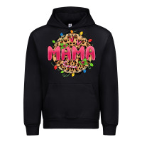 Black mama christmas lights Urban Hoodie - MaliasSmallBusiness