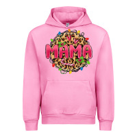 Fuchsia Pink mama christmas lights Urban Hoodie - MaliasSmallBusiness