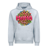 Heather Grey mama christmas lights Urban Hoodie - MaliasSmallBusiness