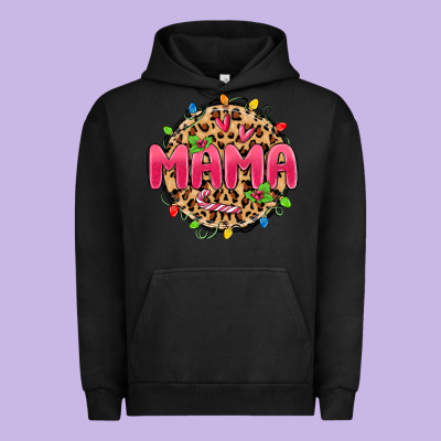 Mama Christmas Lights Urban Hoodie Designed By Maliassmallbusiness