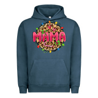 Pigment Midnight Navy mama christmas lights Urban Hoodie - MaliasSmallBusiness