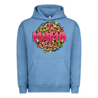 Pigment Pebble Blue mama christmas lights Urban Hoodie - MaliasSmallBusiness