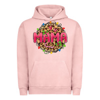 Pigment Salmon mama christmas lights Urban Hoodie - MaliasSmallBusiness
