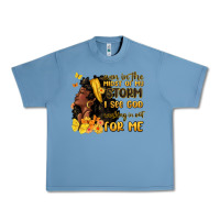 Pebble Blue even in the midst of my storm i see god Urban Heavy Tee - MaliasSmallBusiness