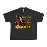 Pigment Black even in the midst of my storm i see god Urban Heavy Tee - MaliasSmallBusiness