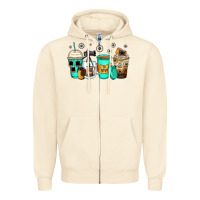 Sandshell photography coffee cups Zipper Hoodie - Zillion Design Studio