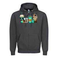 Smoke photography coffee cups Zipper Hoodie - Zillion Design Studio