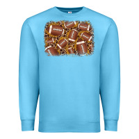 Ocean Blue american football background Premium Sweatshirt - JahusDesignShop