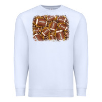 White american football background Premium Sweatshirt - JahusDesignShop