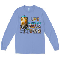 Colony Blue life is better in a small town Long Sleeve Tee - Zillion Design Studio