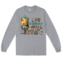 Heather Grey life is better in a small town Long Sleeve Tee - Zillion Design Studio