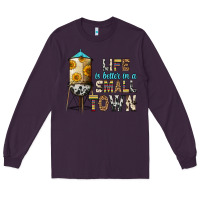 Plum life is better in a small town Long Sleeve Tee - Zillion Design Studio