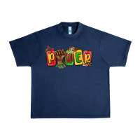 Navy power juneteenth Urban Heavy Tee - MaliasSmallBusiness