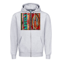 Heather Grey abuela serape leopard tumbler 3 Zipper Hoodie - CTS Tumbler Store