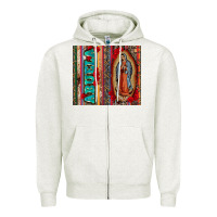 Oatmeal Heather abuela serape leopard tumbler 3 Zipper Hoodie - CTS Tumbler Store