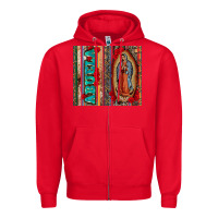 Red abuela serape leopard tumbler 3 Zipper Hoodie - CTS Tumbler Store