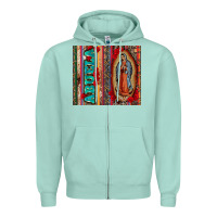 Seafoam abuela serape leopard tumbler 3 Zipper Hoodie - CTS Tumbler Store