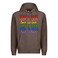 Coffee love is love lgbtq Premium Hoodie - MaliasSmallBusiness