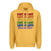 Mustard love is love lgbtq Premium Hoodie - MaliasSmallBusiness