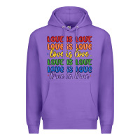 Purple love is love lgbtq Premium Hoodie - MaliasSmallBusiness