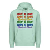 Seafoam love is love lgbtq Premium Hoodie - MaliasSmallBusiness