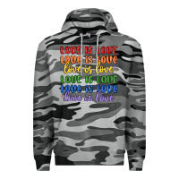 Slate Camo love is love lgbtq Premium Hoodie - MaliasSmallBusiness