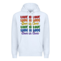 White love is love lgbtq Premium Hoodie - MaliasSmallBusiness