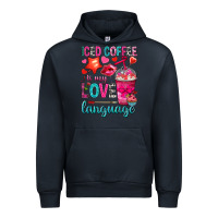 Navy iced coffee is my love language Urban Hoodie - NancyCooperArtShop