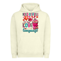 Pigment Pistachio iced coffee is my love language Urban Hoodie - NancyCooperArtShop