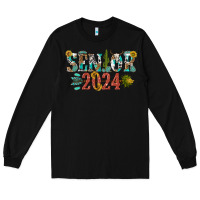 Black senior 2024 Long Sleeve Tee - texasbilliewilder