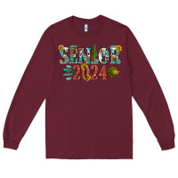 Burgundy senior 2024 Long Sleeve Tee - texasbilliewilder