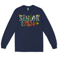 Navy senior 2024 Long Sleeve Tee - texasbilliewilder
