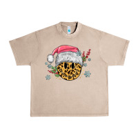 French Oak leopard smiley face Urban Heavy Tee - MaliasSmallBusiness